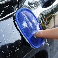 Car Accessories Cleaning Brush Washing Gloves sticker For Mercedes Benz W201 A Class GLA W176 CLK W209 W202 W220 W204 W203 W210