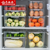 冰箱專用保鮮盒家用食物整理收納盒廚房蔬菜雞蛋儲存盒子密封神器