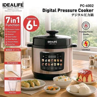 Pressure Cooker - Panci Presto 6 Liter IDEALIFE PC-6002
