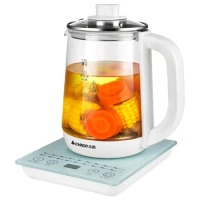 New Multifunctional Electric Glass Kettle Healthy Pot Cooker Water Boiling Tea Porridge Machine 220V 1.8L