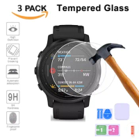 5Pcs 9H Premium Tempered Glass For Garmin Fenix 5 5X 5s Plus 6S 6X 6 Pro Smartwatch Screen Protector Film Accessories