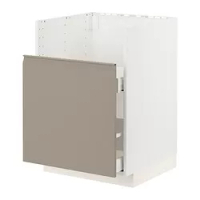 kabinet dasar u wastafel TALLSJÖN, putih/Upplöv matt krem gelap, 60x60 cm