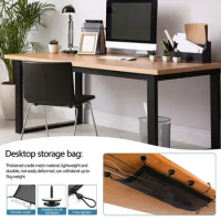 Under Desk Organizer Net Table Large Capacity Mesh Organizer For Wire Management Space Saving Mesh Bag Home Storage Supplies