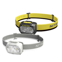 NITECORE 全新升級UT27 800流明三光源輕量頭燈 USB-C充電 LED登山夜跑燈 戶外照明燈 帽燈