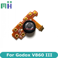 ใหม่สำหรับ Godox V860III V860 III คณะกรรมการที่สำคัญแป้นพิมพ์แบบ Dial แผงโหมดล้อฟังก์ชั่นการเลือกสวิทช์บล็อกปุ่มแฟลชส่วนซ่อม