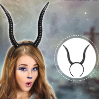 Băng đô sừng Gazelle, phụ kiện cosplay, trang sức đầu kỳ ảo dành cho nữ, phù hợp dự tiệc Halloween v