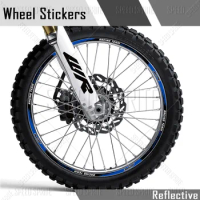 For YAMAHA WR250R WR250F WR450F WR 250R 250F 450F Motorcycle Wheel Sticker Reflective Rim Decal 21"/18" Hub Stripe Tape