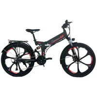 Folding electric bike randride yk26 13.6 ach 48 V smart electric bike with pedal hydraulic disc brake