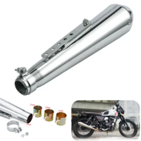 38-40-43-45mm Retro Cafe racer Motorcycle Exhaust Muffler Pipe Modified Tail Exhaust System For CG125 GN125 cb400ss sr400