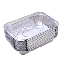 10/50pcs Disposable BBQ Drip Pans Aluminum Foil Grease Drip Pans Recyclable Grill Catch Tray For Weber Outdoor Supplies