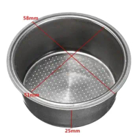 Coffee Filter Cup 51mm Pressurized Filter Basket For Breville for Delonghi Filte