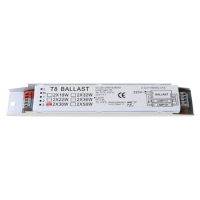 2024 New T8 220-240V AC 2x58W Wide Voltage Electronic Ballast Fluorescent Lamp Ballasts
