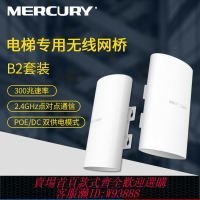 {臺灣公司貨 可打統編}水星網橋1-5公里傳輸監控網絡室外電梯套裝B2/MWB201防水505S套裝