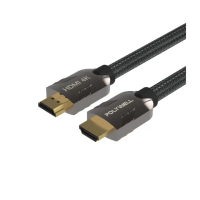 【POLYWELL】HDMI 2.0 4K60Hz 鋅合金編織線 3M(適合最廣泛4K音響級設備和電競玩家)