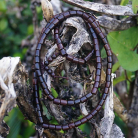 5mm * 108 * Natural Wooden Beads Barrel Beads Loose Mala Beads Japa Mala Bracelet Jewellry Findings DIY Accessories