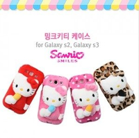 ㊣三麗鷗授權 SANRIO Hello Kitty 凱蒂貓 SAMSUNG GALAXY S2 I9100 專用 立體布偶手機背蓋 軟殼 背蓋 絨質背蓋