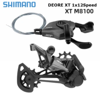 Shimano Deore XT M8100 Derailleur Groupset SL-M8100 Trigger Shifter Lever and Rear Derailleur for Mountain Bikes Cycling Parts