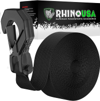Rhino USA Boat Winch Strap With Hook (2 "X 20 ) - 10000lb Break Strength - Ultimate Replacement Boat