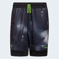 Adidas Dm Short [HB5424] 男 短褲 運動 籃球 米契爾 吸濕 排汗 彈性 愛迪達 黑灰
