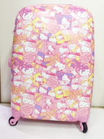 【震撼精品百貨】Hello Kitty 凱蒂貓~硬殼行李箱/旅行箱20吋『快樂派KITTY滿版圖案』