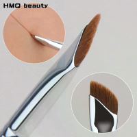 5/1 pcs ultra-fine angled flat head eyebrow brush with slant edge, makeup brush, liquid eyeliner bru