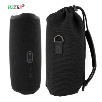 Suitable for JBL CHARGE5 Bluetooth Speaker Portable Transparent Mesh Bag Shock Wave Generation Storage Backpack Protective Case