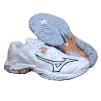 Sepatu Pria Mizuno Wave Lightning Z8 Low White Yellow/Olahraga Volly/Badminton/Women's/Super Premium