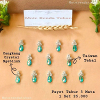 payet rangkai tabur 3 mata #2 variasi pancawarna