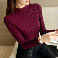 Atasan Sweater Rajut Tebal Wanita Turtleneck Body Fit Turtle Azriel - HOPYLOVY
