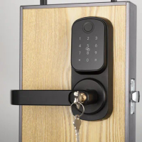 WiFi Smart Digital Lock Keyless Deadbolt Lock Serraduras Digitales Electric Handle Front Door lock With Keypad
