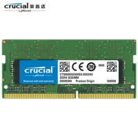 Crucial Ram DDR4 8GB 16GB 4GB Memory 2666 MT/s (PC4-21300) SR x8 SODIMM RAM 1.2V 260-Pin For Laptop notebook