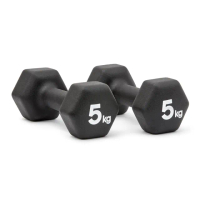 【adidas 愛迪達】六角健身啞鈴(5kg/2入)