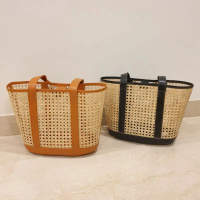 Ocean Rattan Bag - Tas Rotan Pantai, Tas Rotan Open Webbing, Tas Pantai, Tas Anyaman Rotan, Handmade