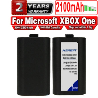 HSABAT 2100mAh Battery for Microsoft Xbox One X S Play and Charge Kit Lithium polymer Rechargeable Battery Pack