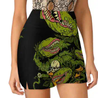 Venus Fly Trap Fake Two-Piece Hakama Skirt Women Pencil Skirts Workout Sports Mini Skirt Plant Horticulture Nature Carnivorous