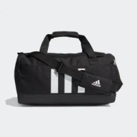 【adidas 愛迪達】健身包 運動 旅行 側背包 手提包 3S DUFFLE S 黑 GN2041