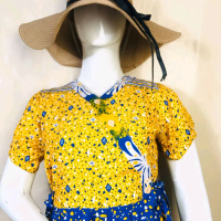 [DasterZahra] Daster Chibi Lengan Batik HAP LD 100-104cm PJ 120 Matt Rayon Premium Musim Panas Bunga