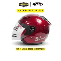 Helm KYT Halfface KYT Dj Maru Solid M MAROON
