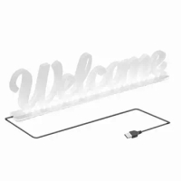 Welcome Neon Light Signs Acrylic Neon LED Light Sign Wear-resistant Bright Neon Light Sign Neon Bar Lights Neon Decor For Stores