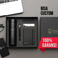 Gift Set Premium Custom Grafir Tumbler Notebook Pulpen Card Holder onboarding kit corporate gift sou