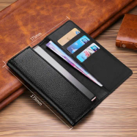 Genuine Leather Pouch For Oneplus 10 Pro 10T Case Universal Pocket For Oneplus Nord 2 N200 N20 9 Pro 9R 10R ACE Pro Wallet Bag
