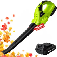 UltraStorm Cordless Leaf Blower, 20 V Powerful Motor, Electric Leaf Blower for Lawn Care, Battery Powered Leaf Blower Li