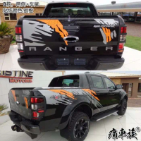 Pickup truck Car sticker FOR Ford Ranger engine hood and trunk decoration sports decal film accessories