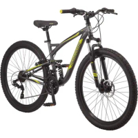 Status Mens and Womens Mountain Bike, 26-27.5-Inch Wheels, 21-Speed, Aluminum Frame, Dual and Front Suspension