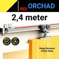 Rel Pintu Sliding 2,4 Meter Orchad C5 Fullset Geser Galvanis