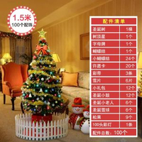 全城熱賣 - 聖誕樹裝飾品家用diy大小型加密擺件發燈耶誕節手工ins風套餐場景1.5米聖誕樹套餐