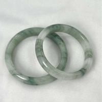【現貨】新疆天山翠手鐲金絲玉手環少女年輕款玉鐲子寬條飄花鐲子精品【北歐家居生活】