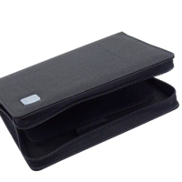 KACO Pen Pouch Pencil Case Bag Available for 10 Fountain Pen / Rollerball Pen Case Holder Storage Organizer Bag Black Waterproof