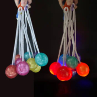 Novelty Colorful Clackers Ball Flash Pro-clackers Ball Kids Relieve Stress Collision Ball Swing Impa