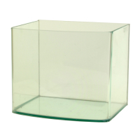 《極簡風格》圓滑弧邊海灣造型玻璃水族箱空缸-6吋